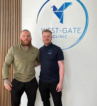 commonwealth gold medalist Owen Livesey visits The West-Gate Clinic